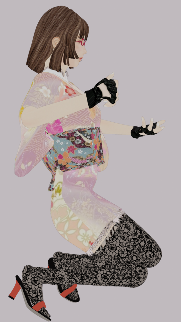 和モダン フォトリアルCG 着物 ハイパーアート